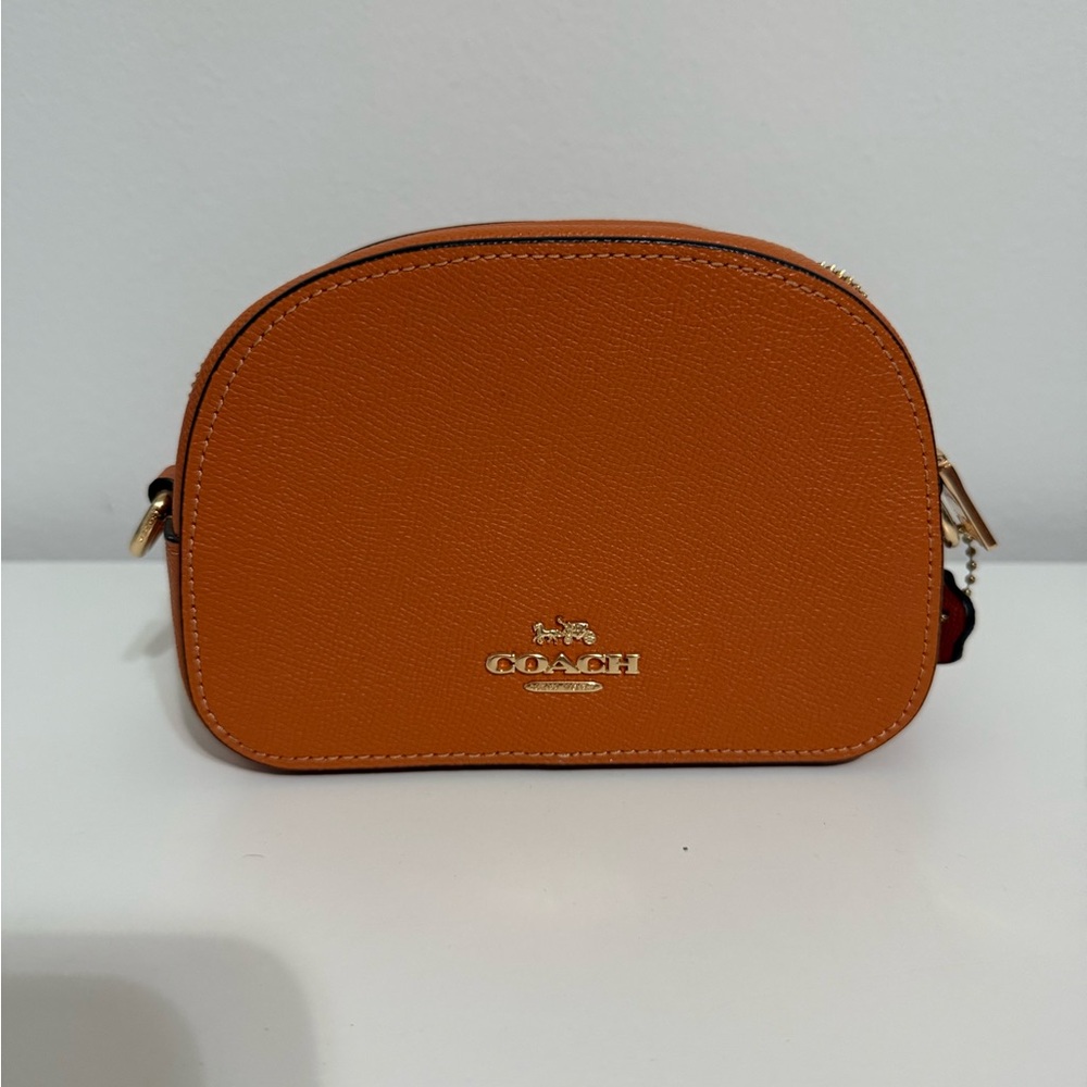 Burnt orange Coach bag
